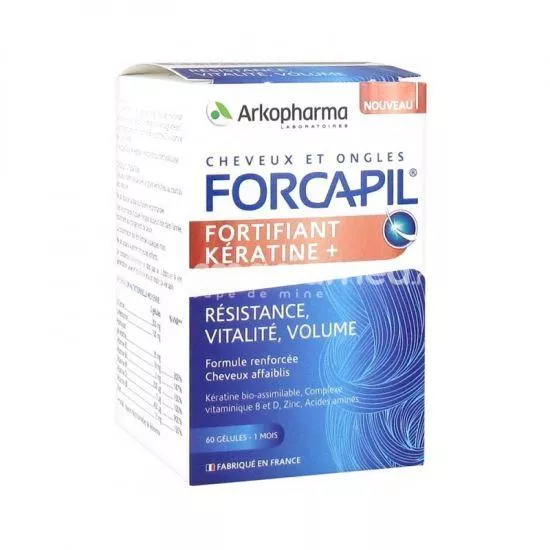 Forcapil Fortifiant Keratine + 60 capsule, Arkopharma