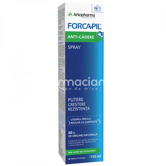 Forcapil Lotiune Anti Caderea Parului Spray 150 ml, Arkopharma, [],farmaciamea.ro