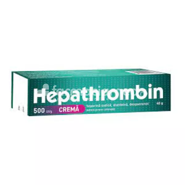 Hepathrombin crema 500 UI/g, 40 g, Hemofarm