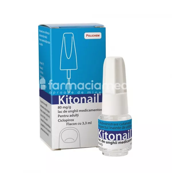 Kitonail 80 mg/g lac de unghii medicamentos 3,3 ml, Angelini
