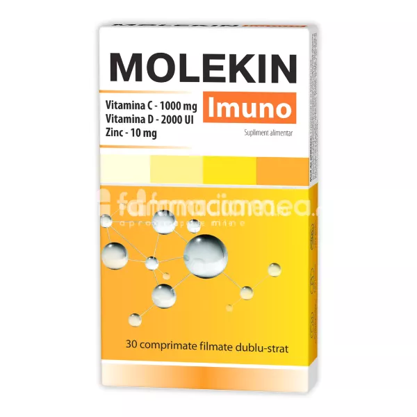 Molekin Imuno, pentru imunitate, 30 comprimate filmate, Zdrovit