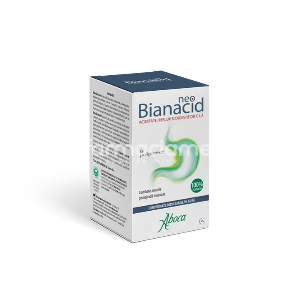 Aboca NeoBianacid aciditate si reflux gastric, 14 comprimate masticabile