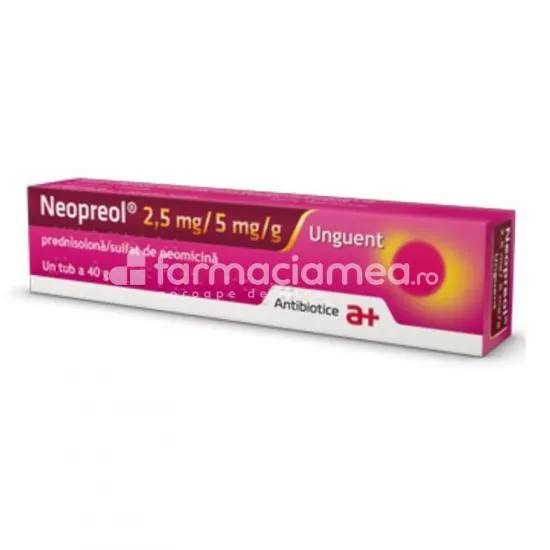 Neopreol 2,5 mg/5 mg/g unguent 40g, Antibiotice