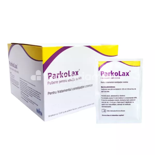 Parkolax pulbere pentru solutie orala, 50 plicuri Desitin