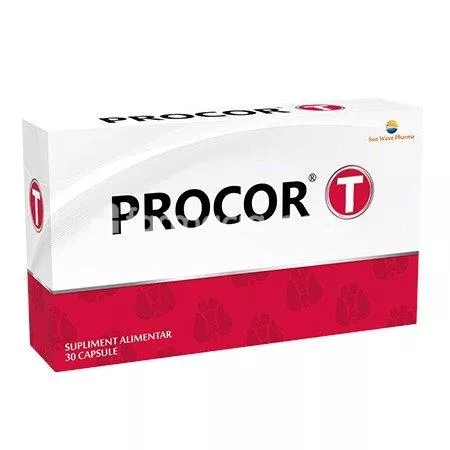 Procor T, 30 capsule, Sun Wave Pharma, [],farmaciamea.ro