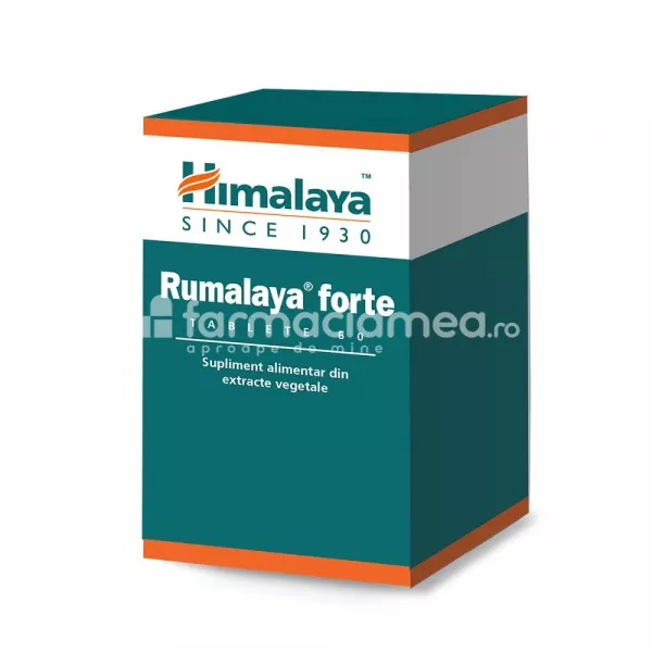 Rumalaya Forte, combate inflamatia si durerea, 60 tablete, Himalaya