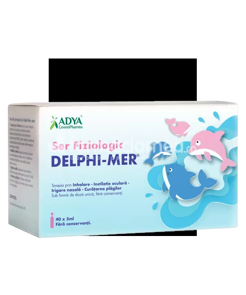Adya Ser fiziologic Delphi Mer, 40 de unidoze * 5 ml