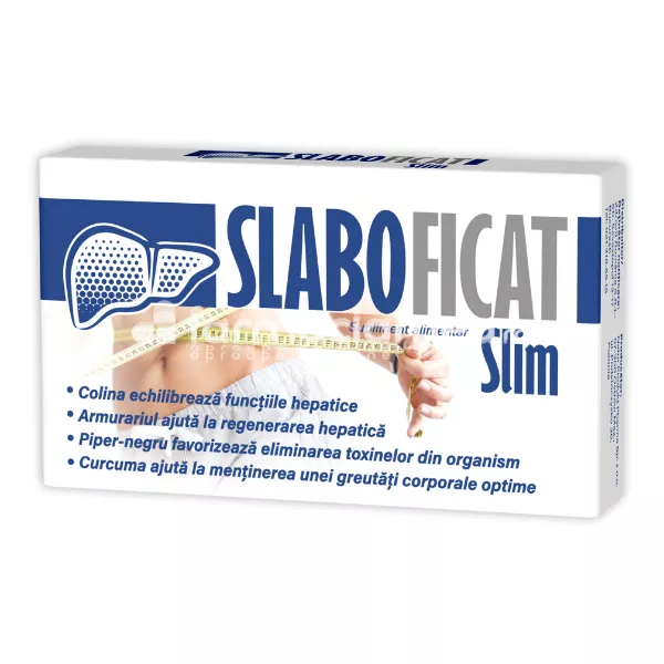 Slaboficat SLIM, efect detoxifiant, 30 capsule, Zdrovit