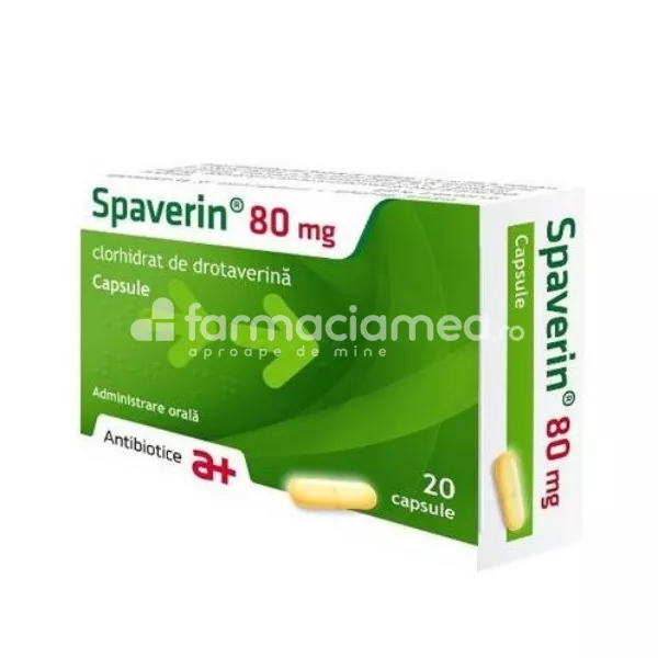 Spaverin 80 mg 20 capsule, Antibiotice