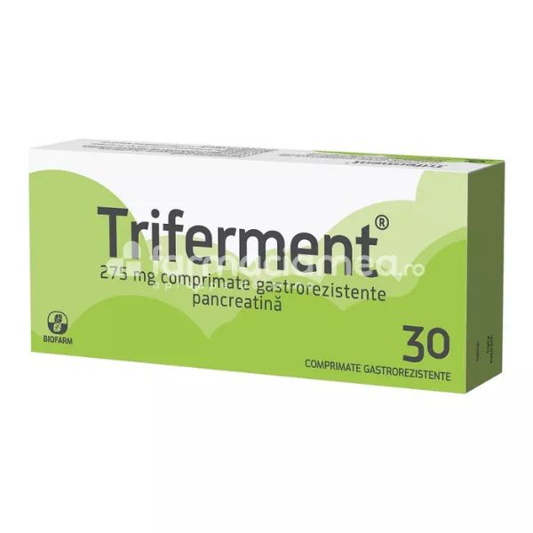 Triferment, indicat in tulburarile digestive, 30 de comprimate, Biofarm