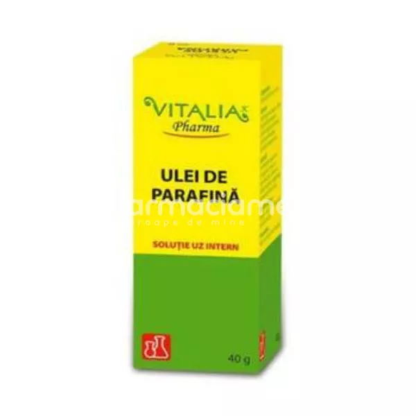 Ulei de parafina, laxativ in constipatia cronica, 40g, Vitalia Pharma