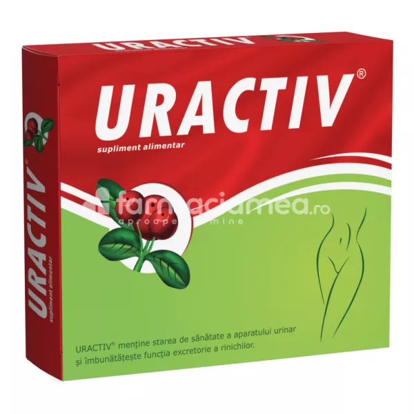 Uractiv, infectii urinare, 21 capsule, Fiterman Pharma