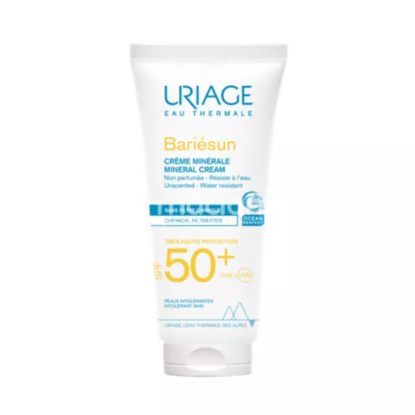 Uriage Bariesun Crema minerala protectie solara SPF 50+, 100 ml