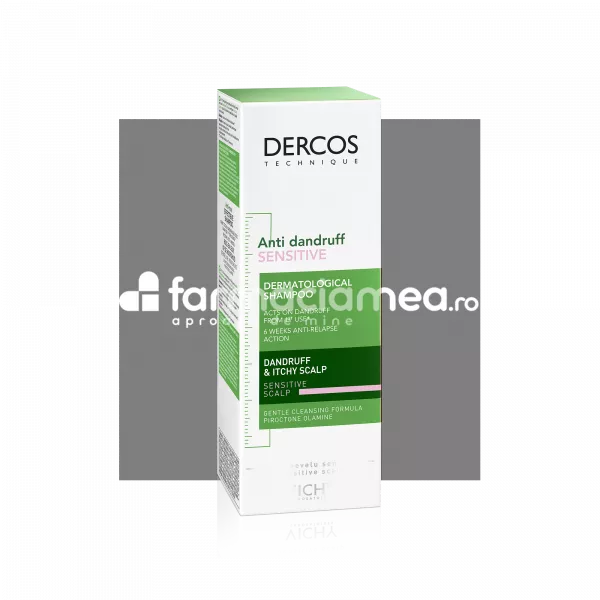 Vichy Dercos sampon antimatreata pentru scalp sensibil, 200 ml