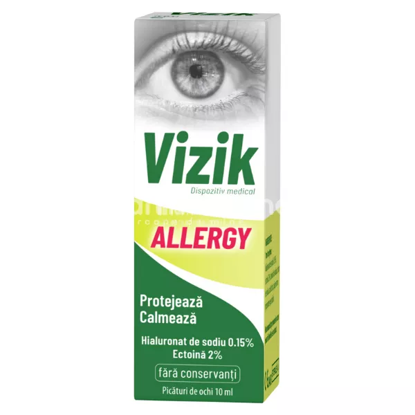 Vizik allergy picaturi pentru ochi, 10 ml, Zdrovit