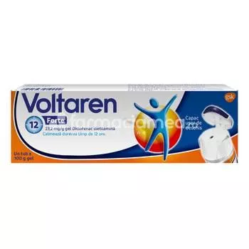 Voltaren Forte 23,2 mg/g gel Flip Top, 100 grame, [],farmaciamea.ro