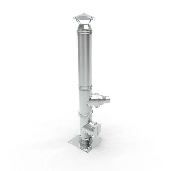 Cos De Fum Inox Fornello Dublu Perete Inox Inox Izolatie D