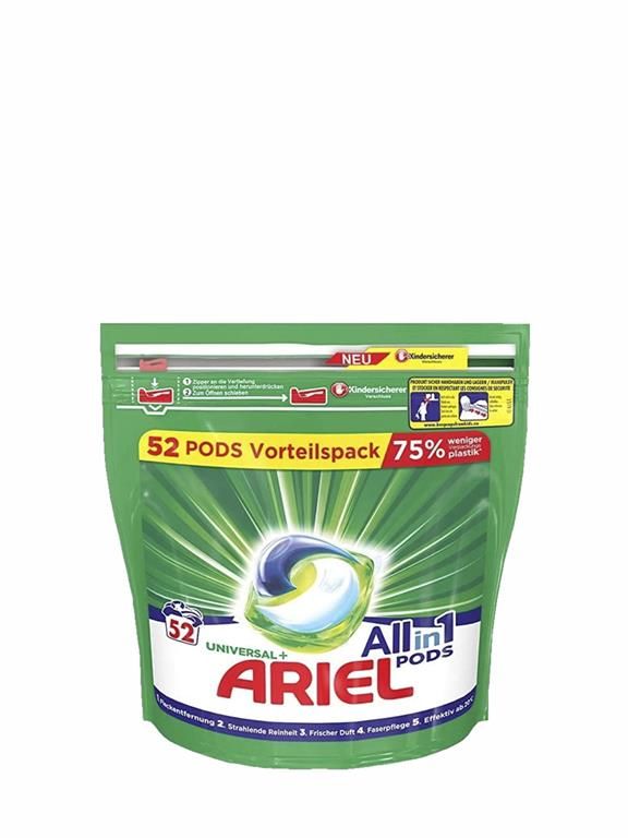 All-in-1 Pods Universal, detergent capsule, 52 spalari