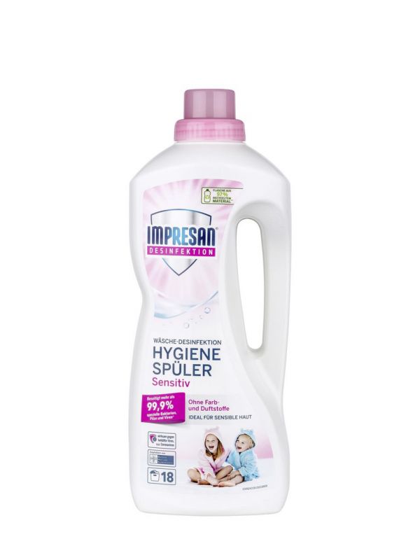 Hygiene Senzitiv, dezinfectant lichid de rufe, 18 spalari, 1,5 L