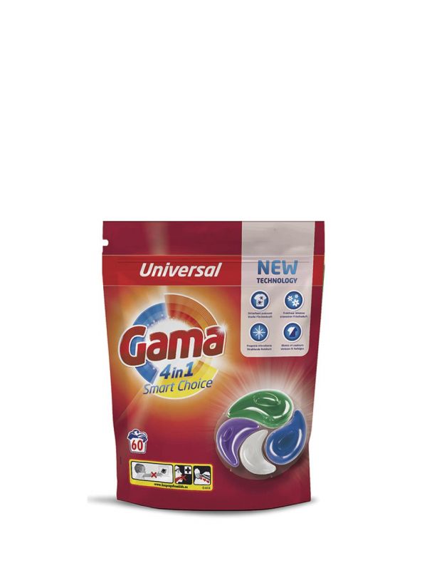 Universal 4-in-1, detergent capsule universal pentru rufe, 60 spalari