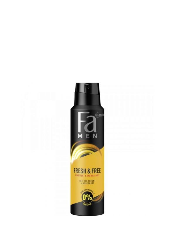 Deodorante Fresh & Free, Lime & Ginger, deodorant spray, 150...