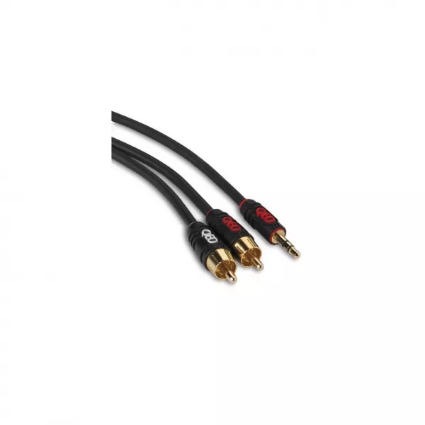 Cablu date QED Profile Stereo Jack-2xRCA 2.0M