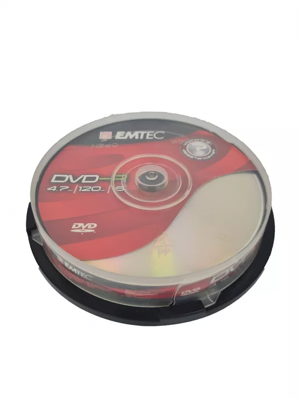DVD-R Emtec 16X/ 4,7Gb/ 120Min Cake Box 10