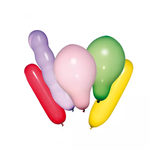 Baloane, diverse forme si culori, set 100, Susy Card