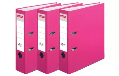 Biblioraft A4 7.5 cm, PP, roz