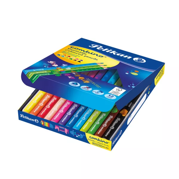 Creioane color Combino groase, set 12