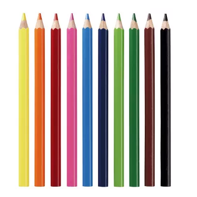 Creioane colorate hexagonale Jumbo, set 10