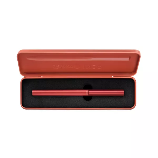 Stilou Ineo Elements Fiery Red, penita M, in cutie metalica pentru cadou