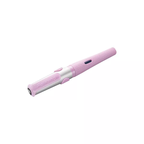 Stilou Pelikano Structure, penita L pentru stangaci, grip ergonomic, culoare roz deschis