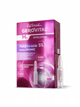    Gerovital h3 Evolution, Fiole cu acid hialuronic 5% 10x2ml 