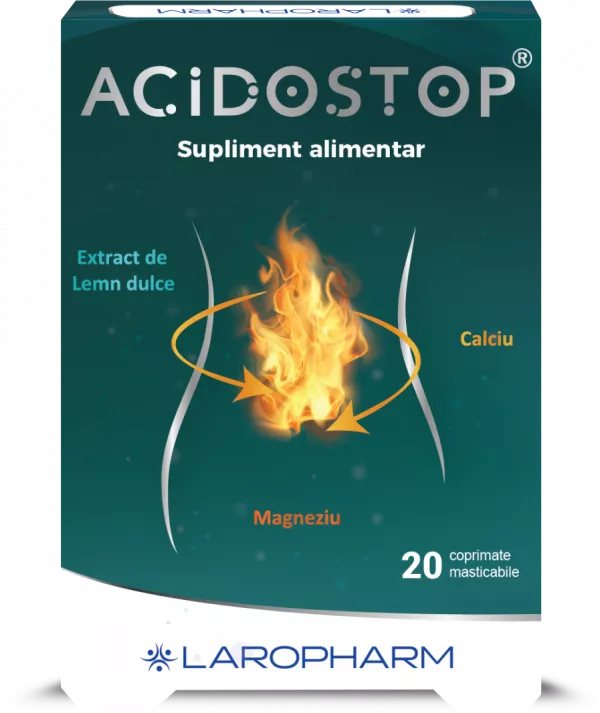 Acidostop 20 comprimate masticabile