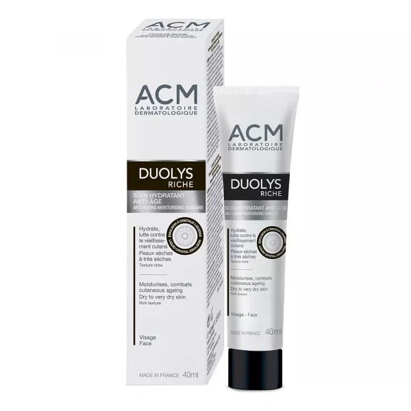 ACM Duolys Riche, Cremă hidratantă anti-îmbătrânire, tub 40 ml