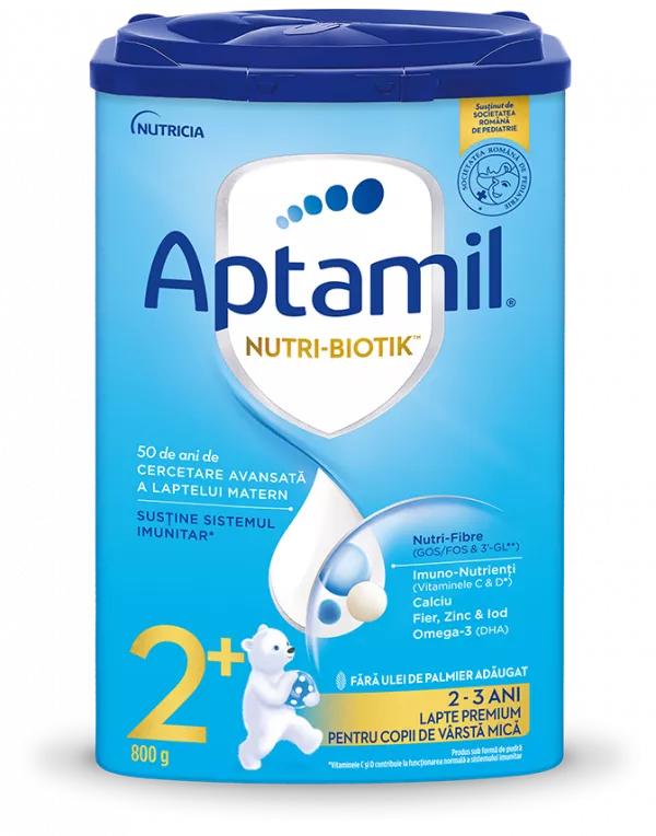 Aptamil junior Nutri-biotik 2+ lapte praf 800g, de la 2 ani, Milupa