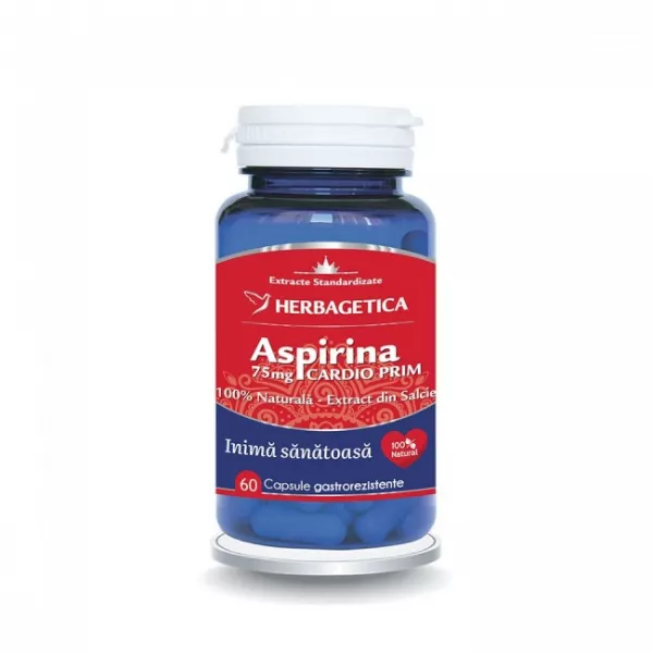 Aspirina naturala cardio prim 60 capsule