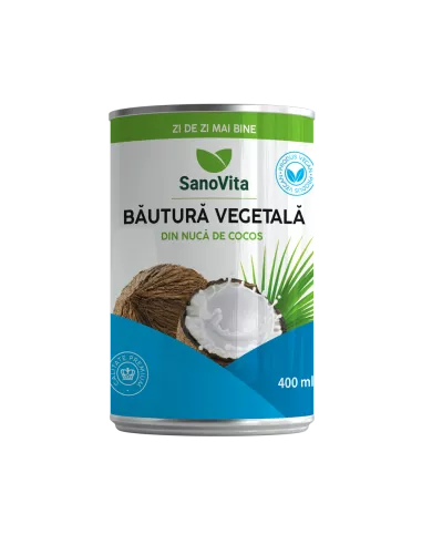 Băutură vegetală de cocos 400ml, SanoVita