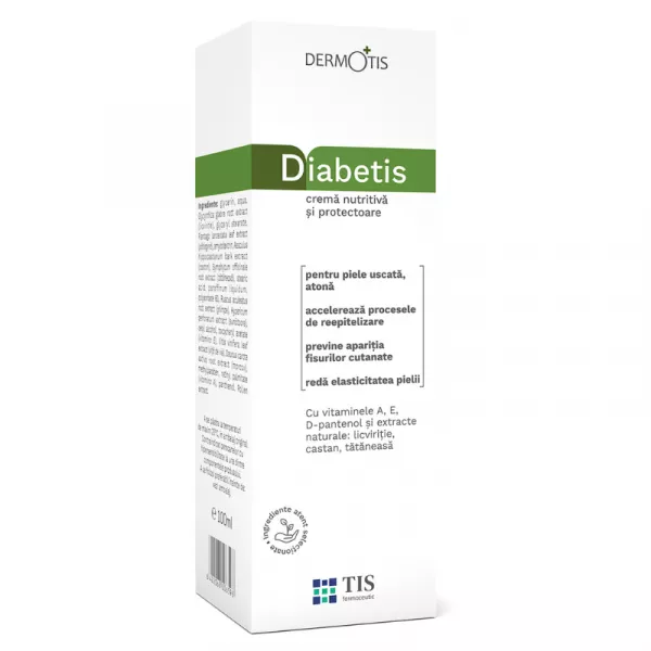 Dermotis DiabeTis, cremă, 100 ml, Tis
