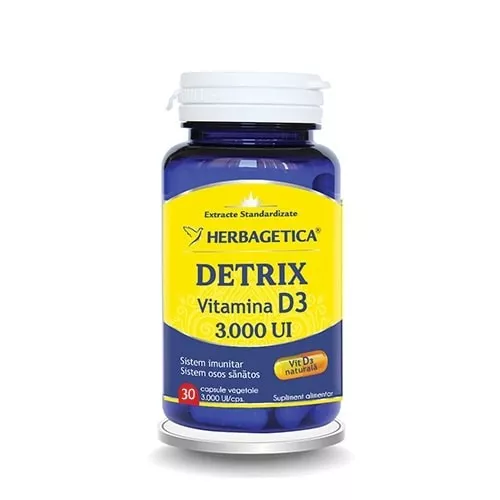 Detrix vitamina D3 3000ui
30 capsule
