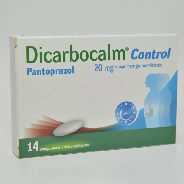 Dicarbocalm control, 20mg comprimate gastrorezistente