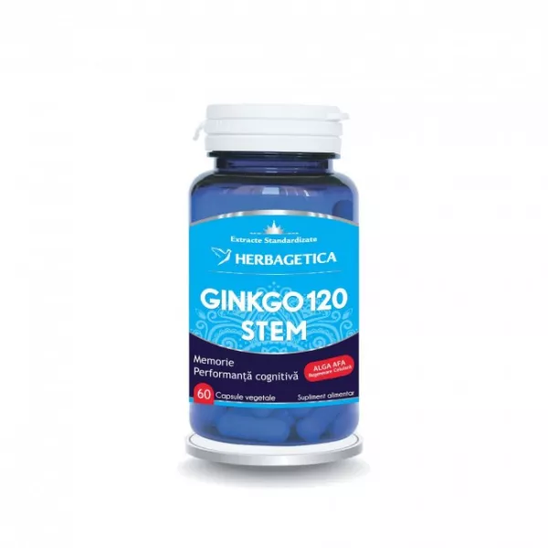 Ginkgo 120 stem, 60 capsule, Herbagetica