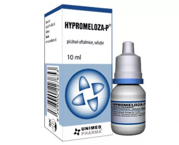 Hypromeloza-P, soluţie picături oftalmice 10 ml, Unimed Pharma