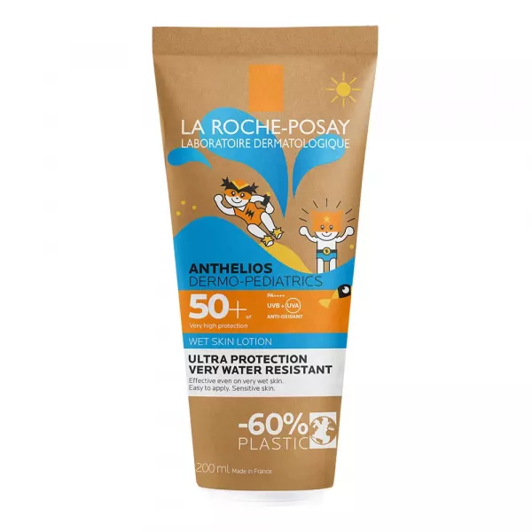 LA ROCHE-POSAY Anthelios dermo-pediatrics gel lotiune wet skin SPF50+, 250ml