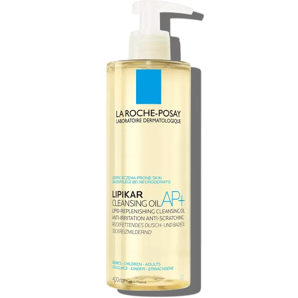 LA ROCHE-POSAY Lipikar Ulei de spălare relipidant AP+, pentru pielea uscată cu tendință atopică, 400ml