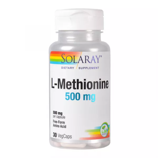 L-Methionine 500mg, 30 capsule vegetale