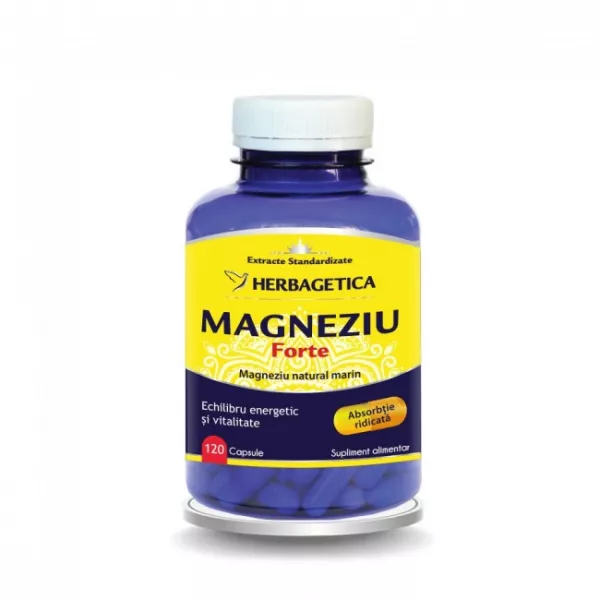 Magneziu organic 120 capsule, Herbagetica