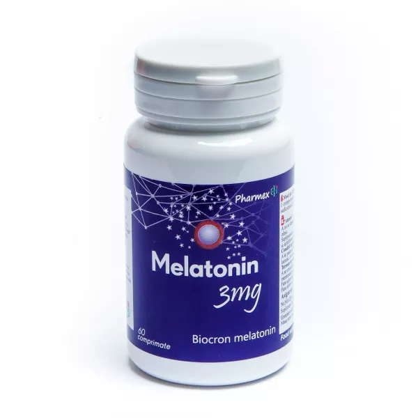 Melatonina, 3mg, 60 comprimate, Pharmex