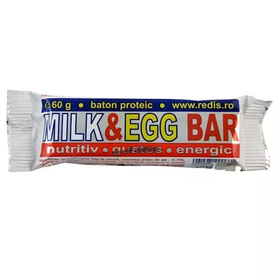 Milk & Egg Bar baton proteic 60g, Redis